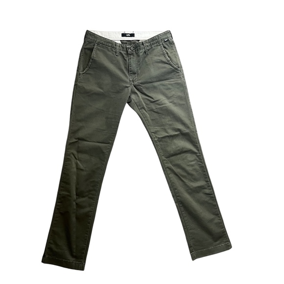 Army Green Vans Chinos 32 waist 31 length - Picture 1 of 4